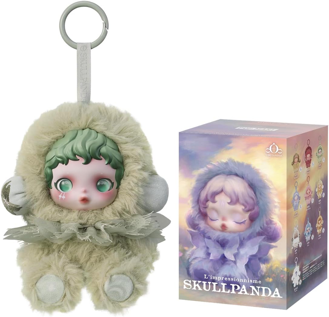 POP MART SKULLPANDA L’impressionnisme plush pendant with retail blind box