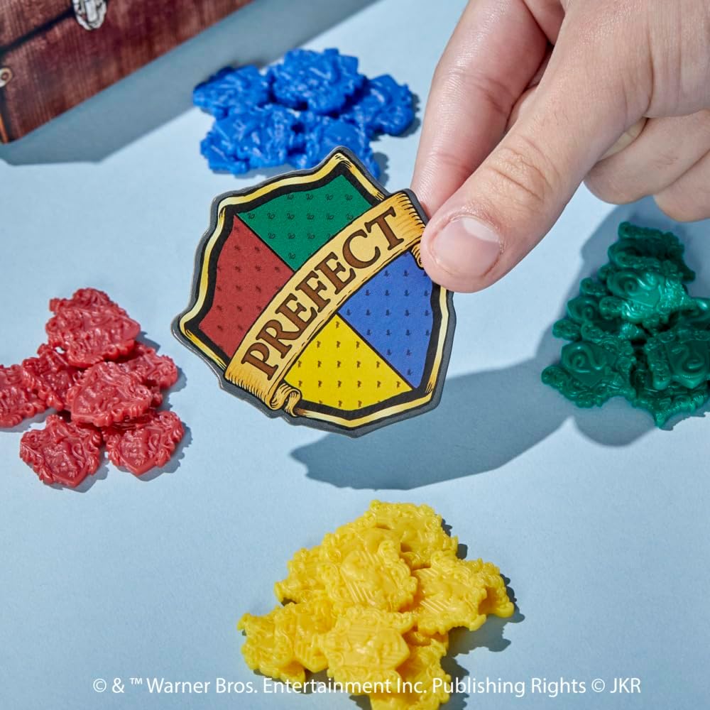 Monopoly Harry Potter Edition Prefect card and coloured house point tokens
