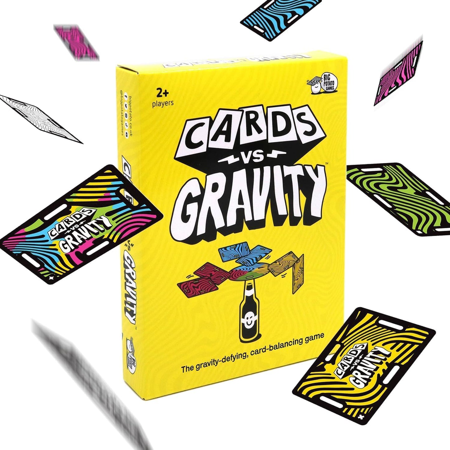 Big Potato Cards vs Gravity – The Gravity-Defying, Card-Balancing Game | Fun Travel Game for Kids, Teens & Adu
