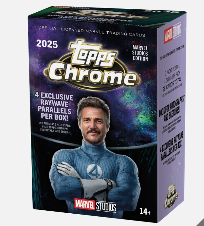 2025 Topps Marvel Studios Chrome® - Value Box Sealed