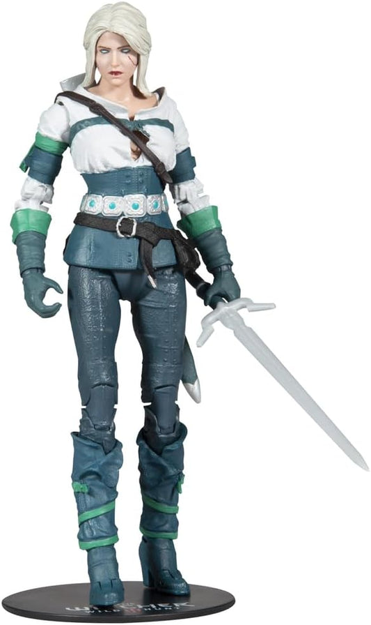 McFarlane Toys The Witcher 3 Ciri Elder Blood action figure with sword and display base