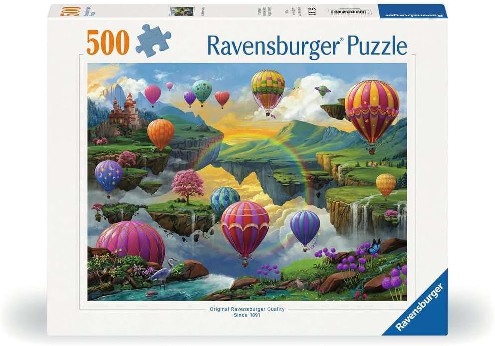 Ravensburger Air Balloon Valley 500 piece Jigsaw Puzzle for Adults and Kids Age 10 and Up