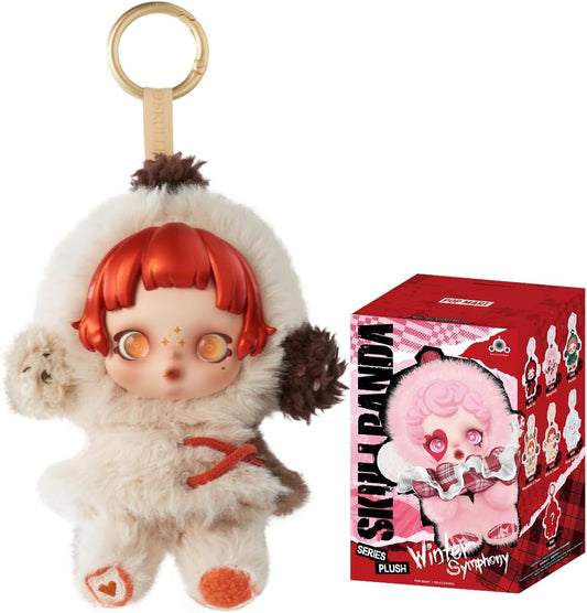POP MART SKULLPANDA Winter Symphony plush pendant with retail blind box