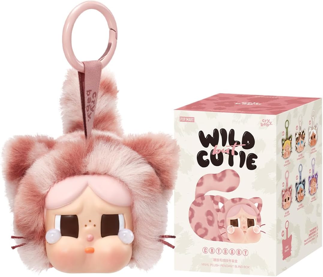 POP MART CRYBABY Wild but Cutie vinyl plush pendant with retail blind box