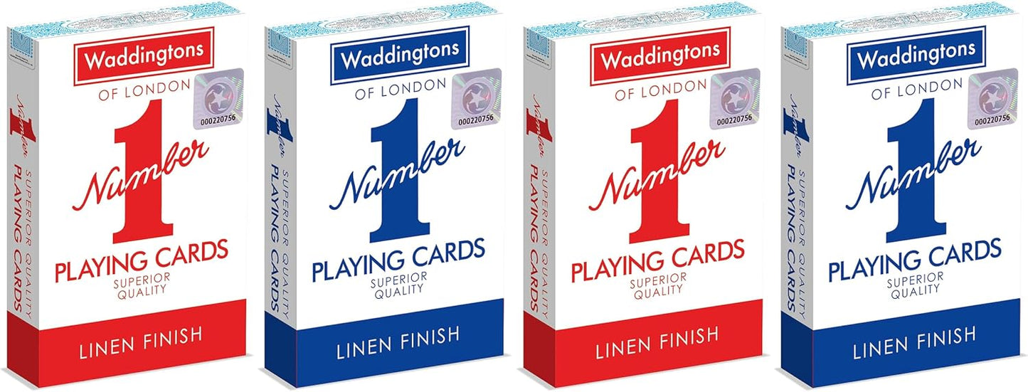 Waddingtons Number 1 Playing Card Game, play fish, slap jack, crazy eights and rummy, Great Travel Companion, Gifts and 