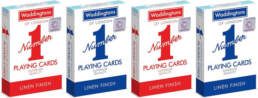 Waddingtons Number 1 Playing Card Game, play fish, slap jack, crazy eights and rummy, Great Travel Companion, Gifts and 