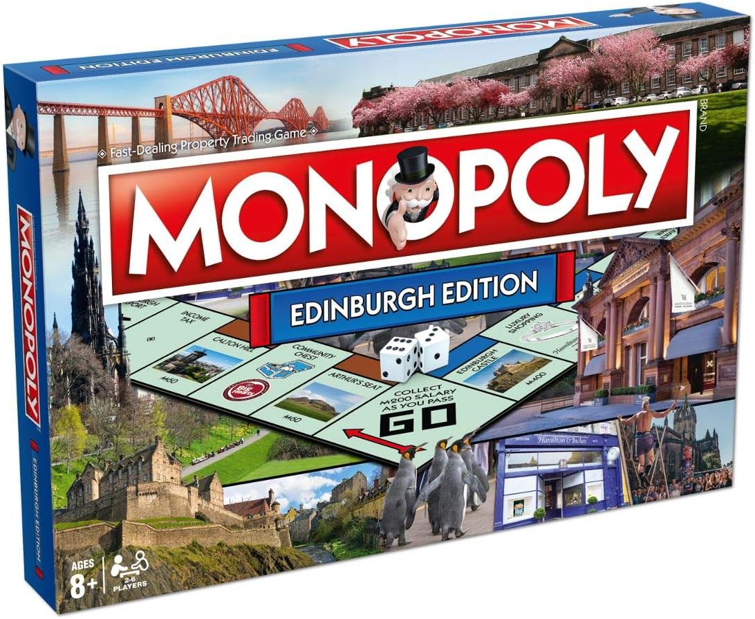 Winning Moves Monopoly Board Game, Edinburgh, One Size