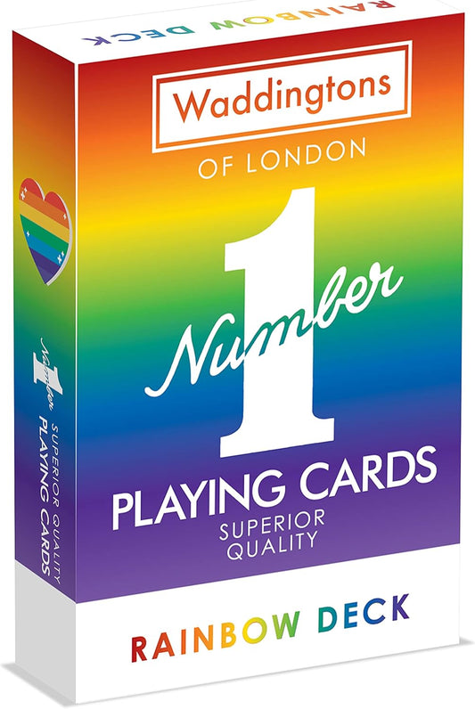 Waddingtons Number 1 Rainbow Playing Card Game, brighten your favourite games including Snap and Poker with this deck, p