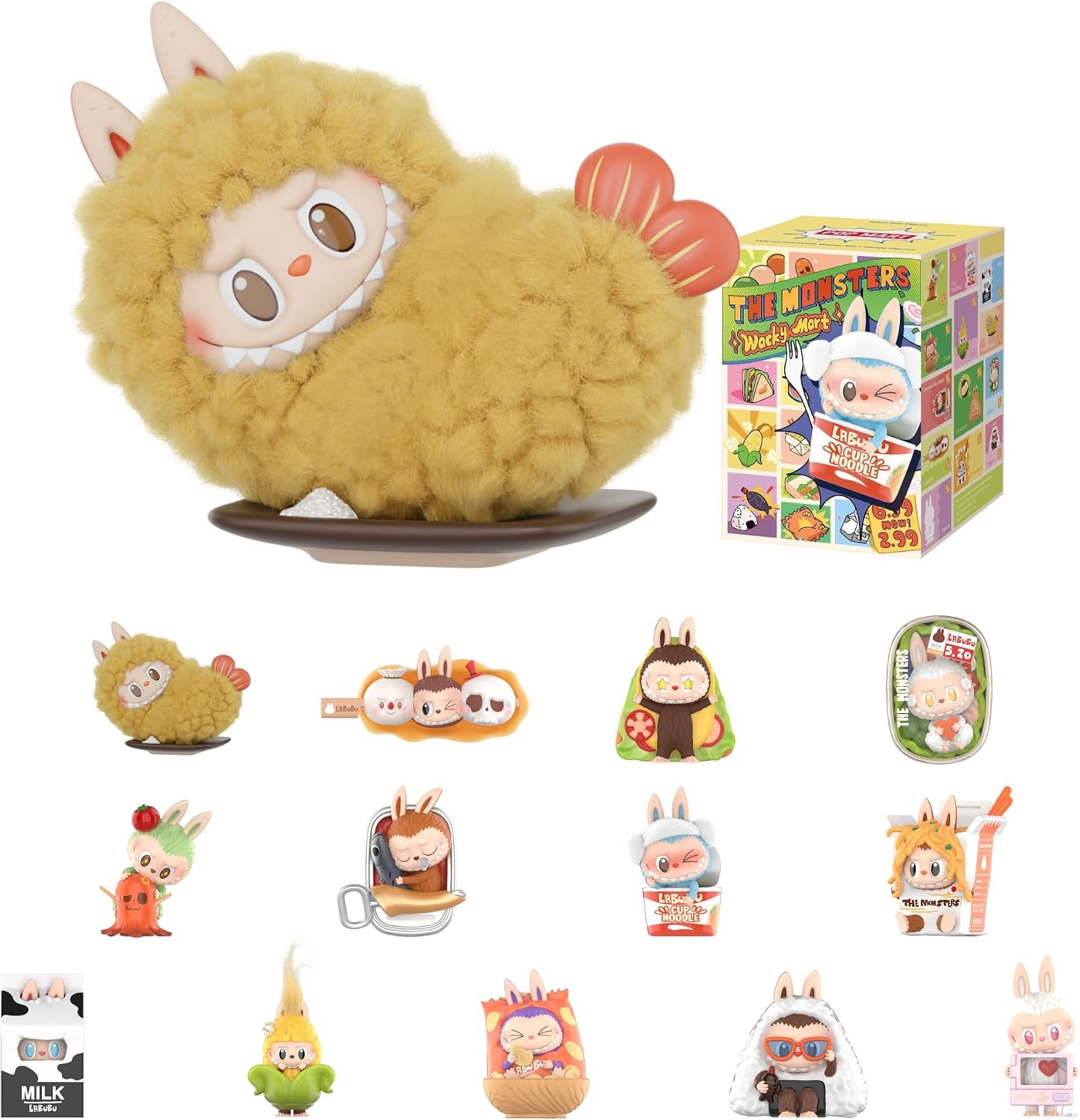 POP MART THE MONSTERS Wacky Mart series figure with retail blind box and the full line-up