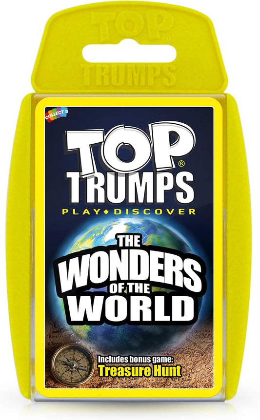 Top Trumps Wonders of the World Classics Card Game, Discover facts in this educational packed game including the height 