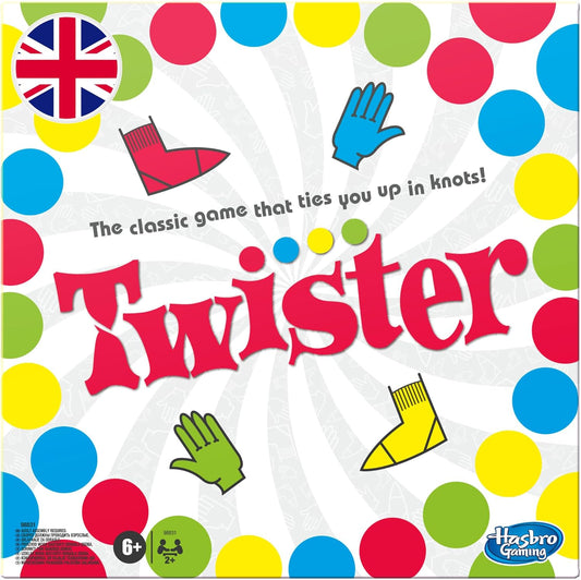 Twister party game box, Hasbro Gaming