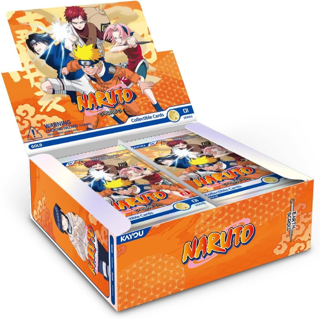 Kayou NARUTO Smriti Collectible Cards Earth Scroll display box with sealed packs