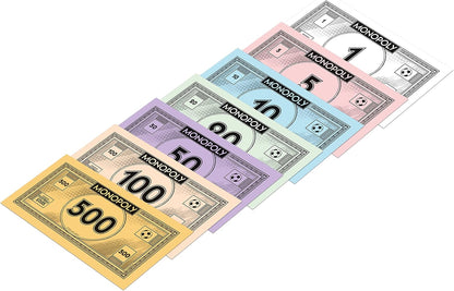 Monopoly World Football Stars banknotes in football-themed designs