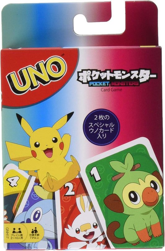 Mattel Games UNO Pokemon Japanese edition card game pack