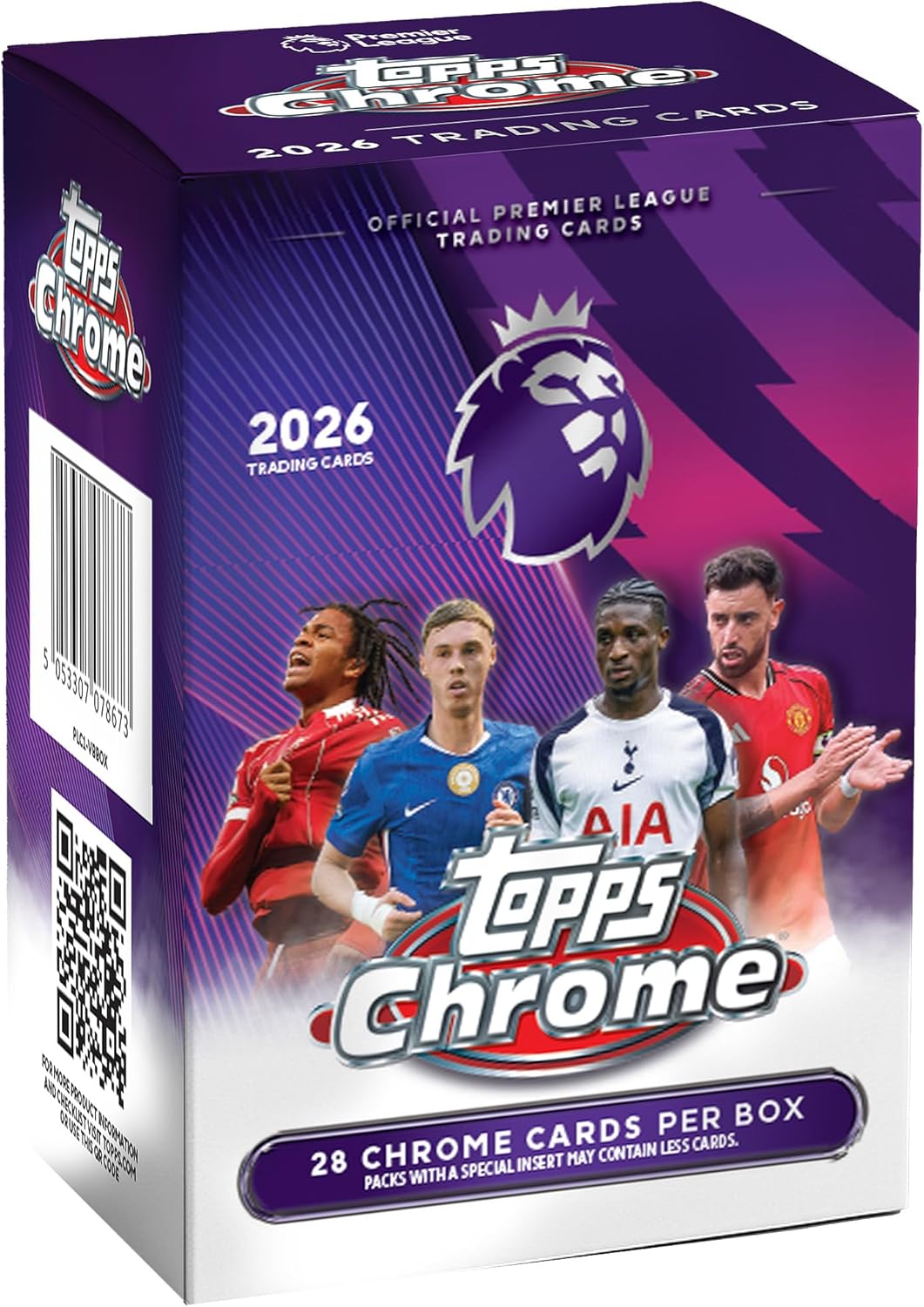 2026 Topps Chrome Premier League Soccer Value Box, factory sealed
