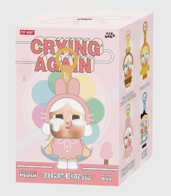 Popmart Official Crybaby Crying Again Series - Vinyl Face Plush Blind Box